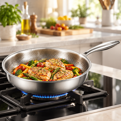 Titanium-Coated Non-Stick Frying Pan