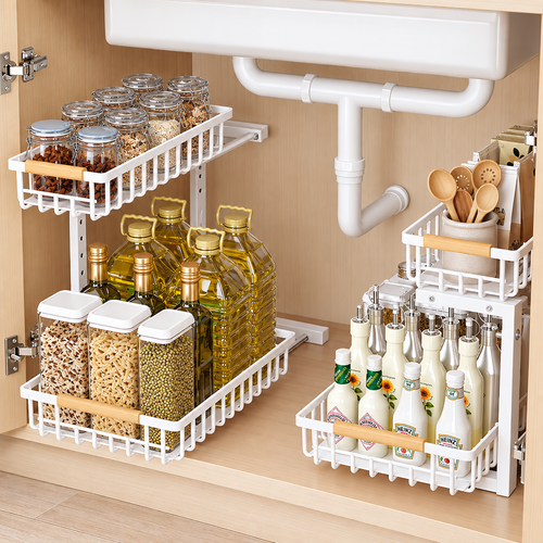 Sliding 2-Tier Sink Organizer
