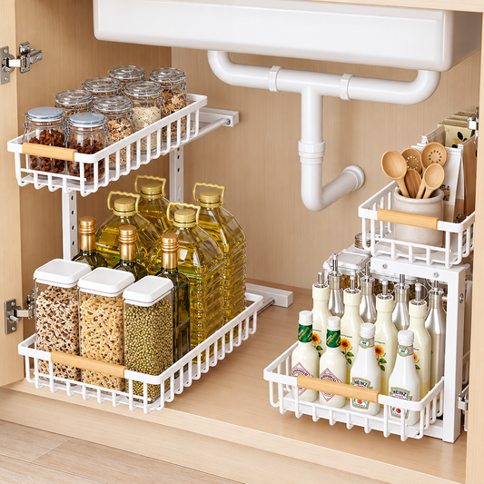 Sliding 2-Tier Sink Organizer