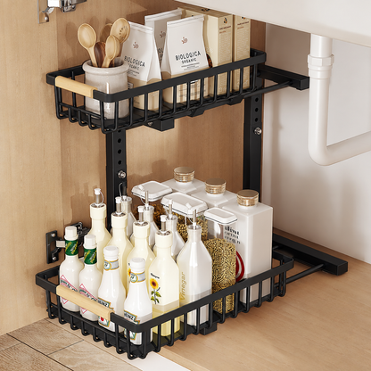 Sliding 2-Tier Sink Organizer