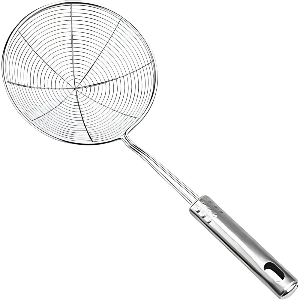 Stainless Steel Spider Strainer for Cooking Frying Multifunctional Skimmer Spoon with Handle for Kitchen Frying Food Noodle
