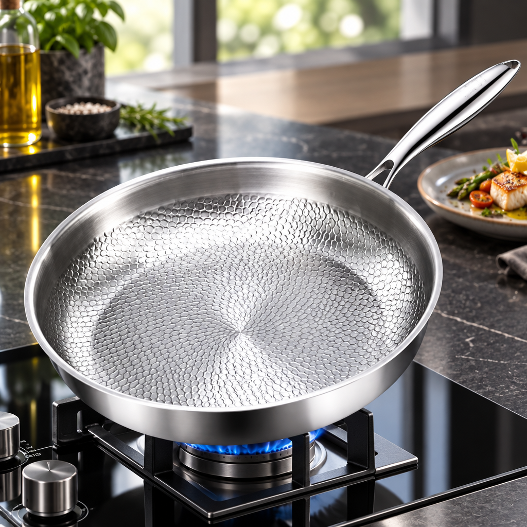 Titanium-Coated Non-Stick Frying Pan